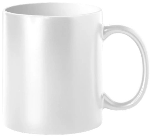 Taza de cerámica blanca de 11 oz